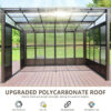 Polycarbonate Wall Mounted Sunroom