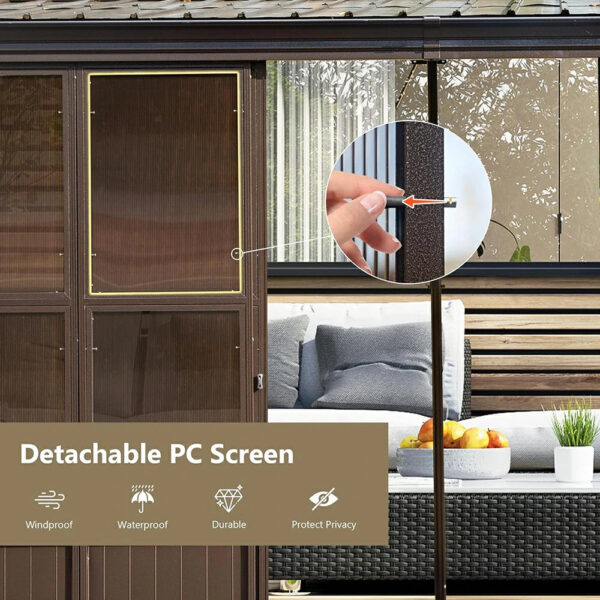Wall Mounted Sunroom with Side Door