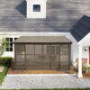 Wall Mounted Sunroom with Side Door
