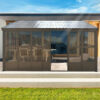 Wall Mounted Sunroom with Side Door