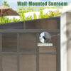 Wall Mounted Sunroom with Side Door