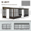 Wall Mounted Sunroom with Side Door